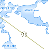 Manitowish Waters Lodging Map